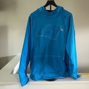 Carolina Panthers UNRL Light Blue Hoodie with Panther Design